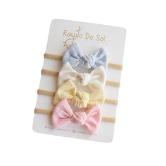 Set 4 Balaca Cintillo Moño Betty diseño