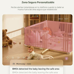 Cámara Monitor de Vídeo 360 Bebé Momcozy segura