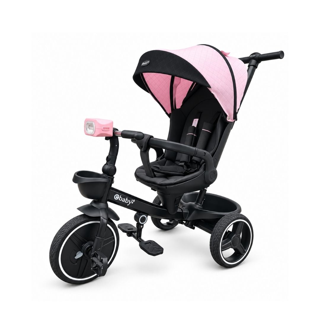 Triciclo Paseador Premium Rosa Ebaby®