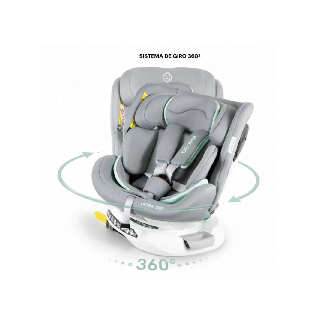 Silla De Carro Ultra 360 Isofix Premium Gris Giro