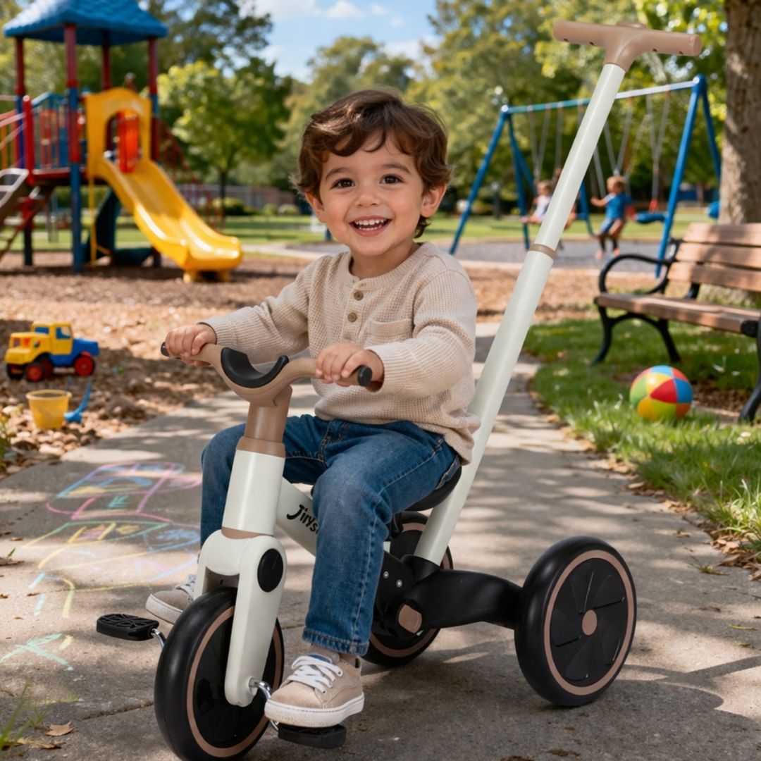 Balance Bike 3 En 1 Forza Blanco Con Push bebe