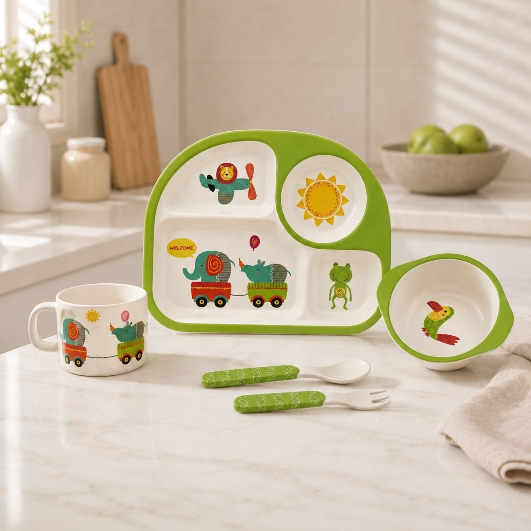 Set de Vajilla En Bamboo Elefante