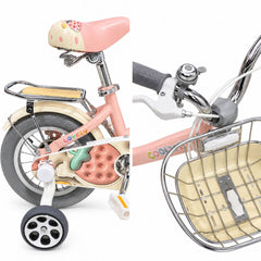 Bicicleta Fresa Cool Kids con Ruedas de Apoyo detalle