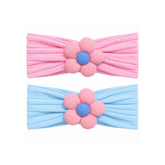 Set 2 Balacas Flor Colores Pastel