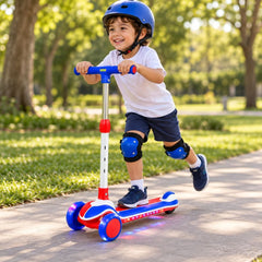 Patineta Scotter Luces y Musica Rojo Azules