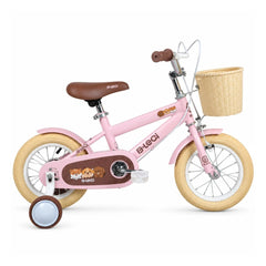 Bicicleta B-Leci con Ruedas de Apoyo Rosa