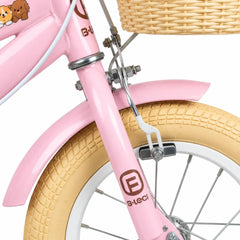 Bicicleta B-Leci con Ruedas de Apoyo Rosa