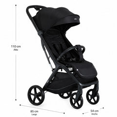 Coche Plegado Compacto C5 Negro Kidilo