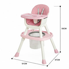 Silla Comedor 2 en 1 Ego Kidilo Rosa