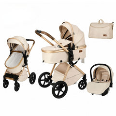 Coche Moisés con Porta Bebé Leti Beige Kidilo
