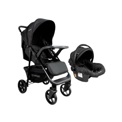 Coche Con Porta Bebé Portofino Negro Bebesit