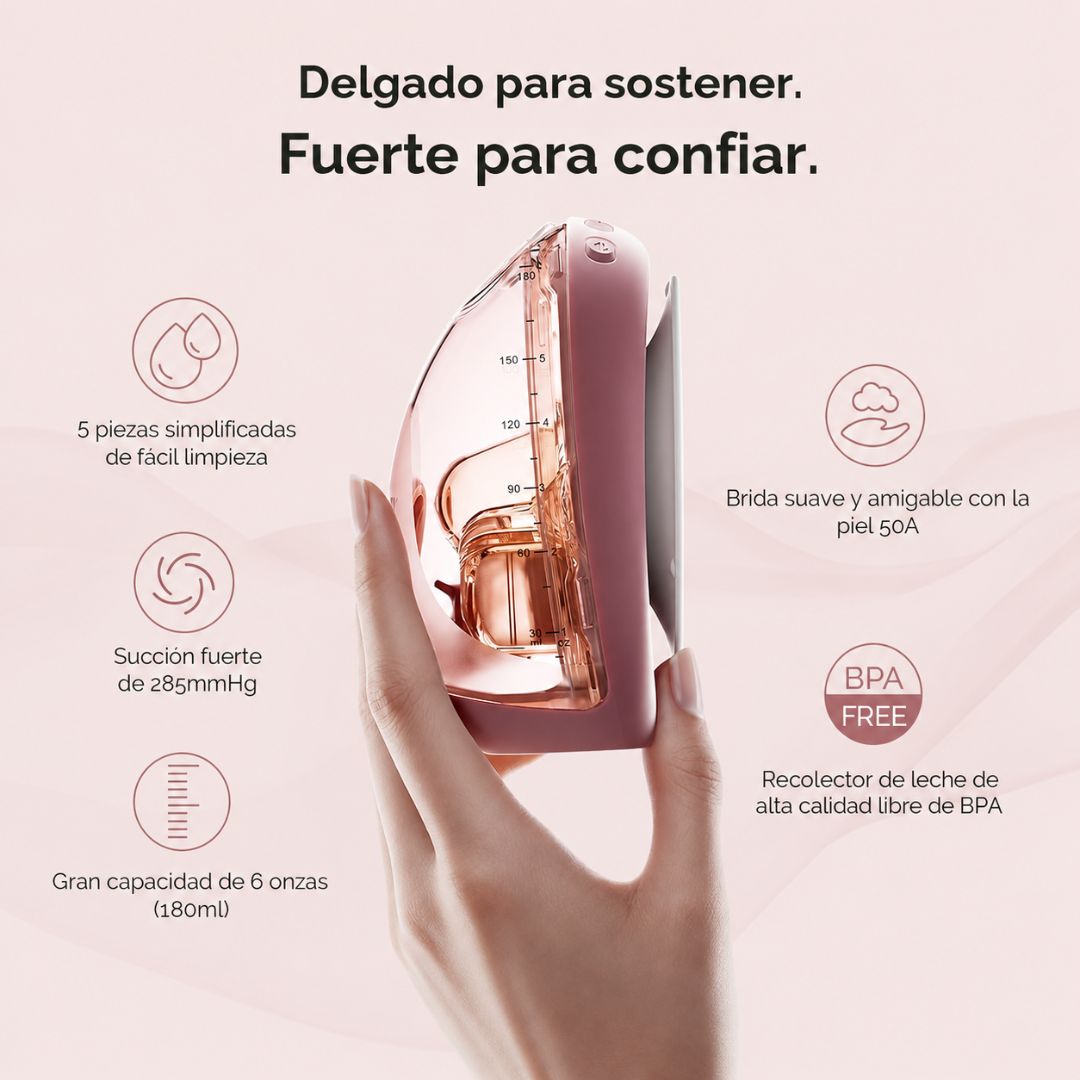 Extractor Doblé Eléctrico de Leche Manos Libres Air One Momcozy BPA
