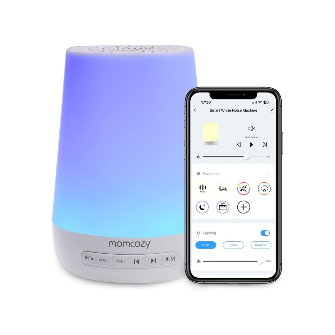 Monitor Ruido Blanco y Lámpara Inteligente Momcozy