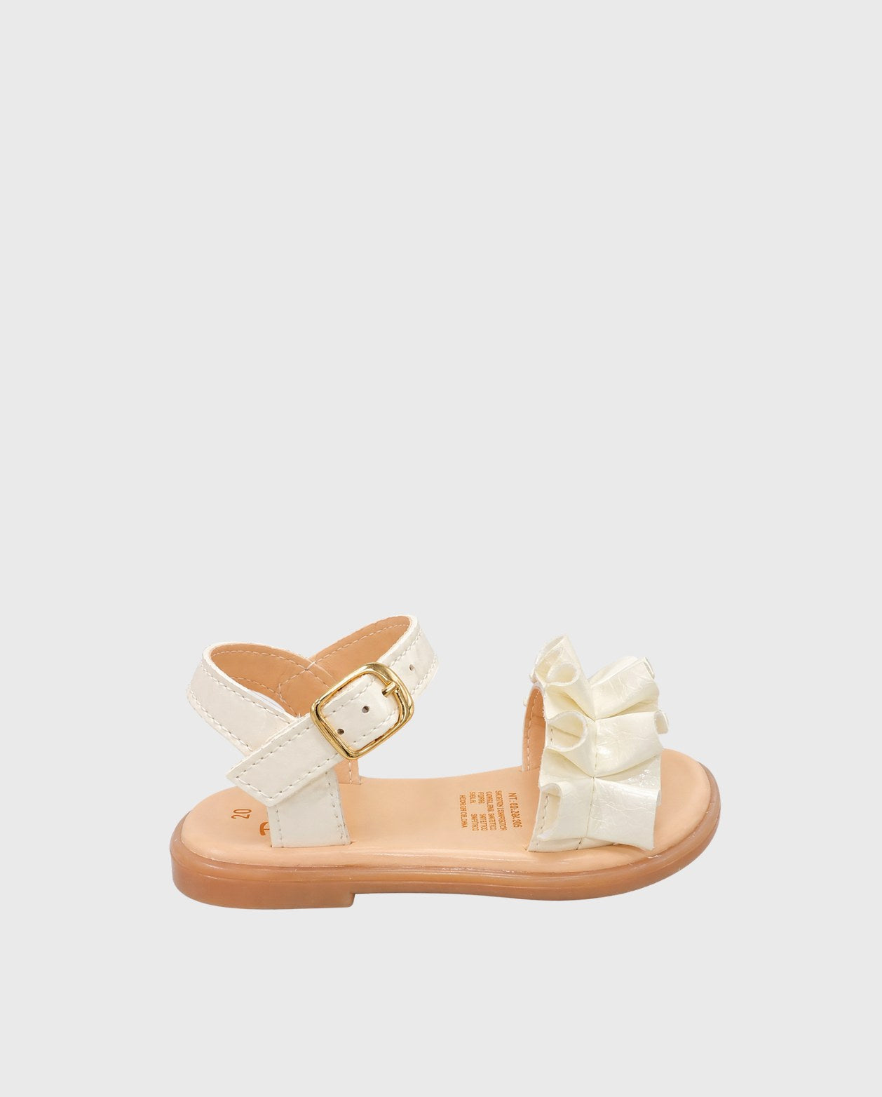 Sandalias Estilo Resortado Crema Truffa