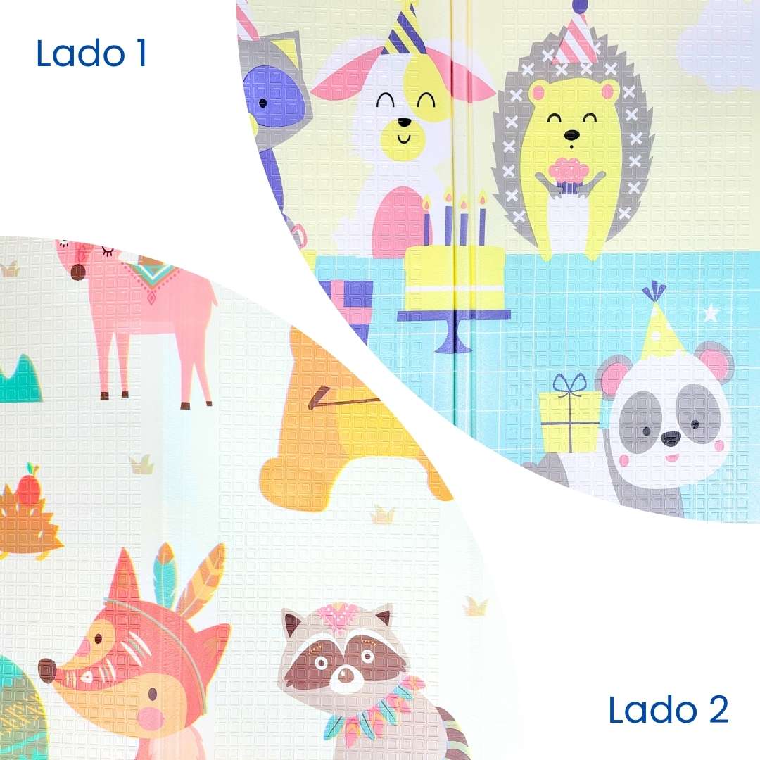 Tapete De Gateo Plegable Estampado Niños
