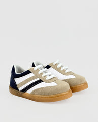 Tenis Combinado Rayas Azul