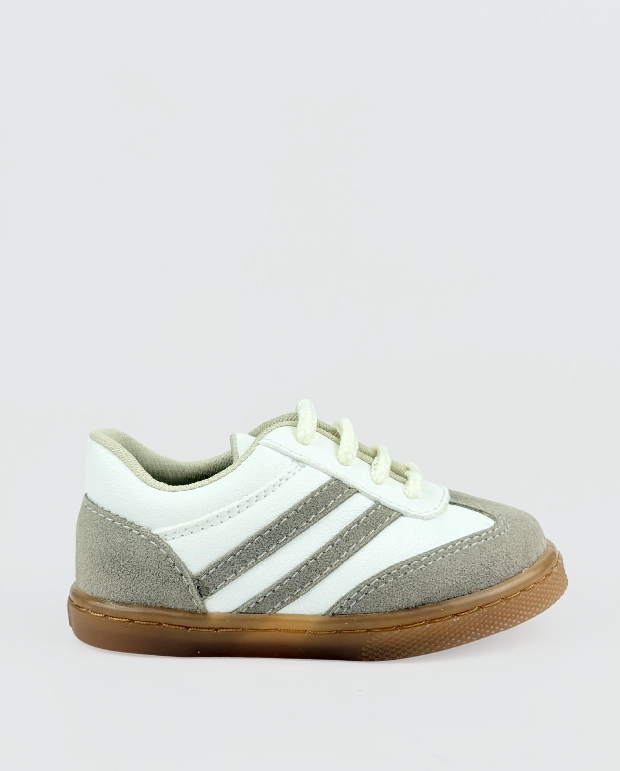 Tenis Combinado Rayas Beige Travesuras