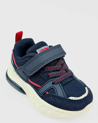 Tenis Velcro Luces Azul Navy Zippy Diseño