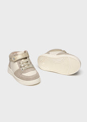 Tenis Bota Velcro Beige Mayoral suela