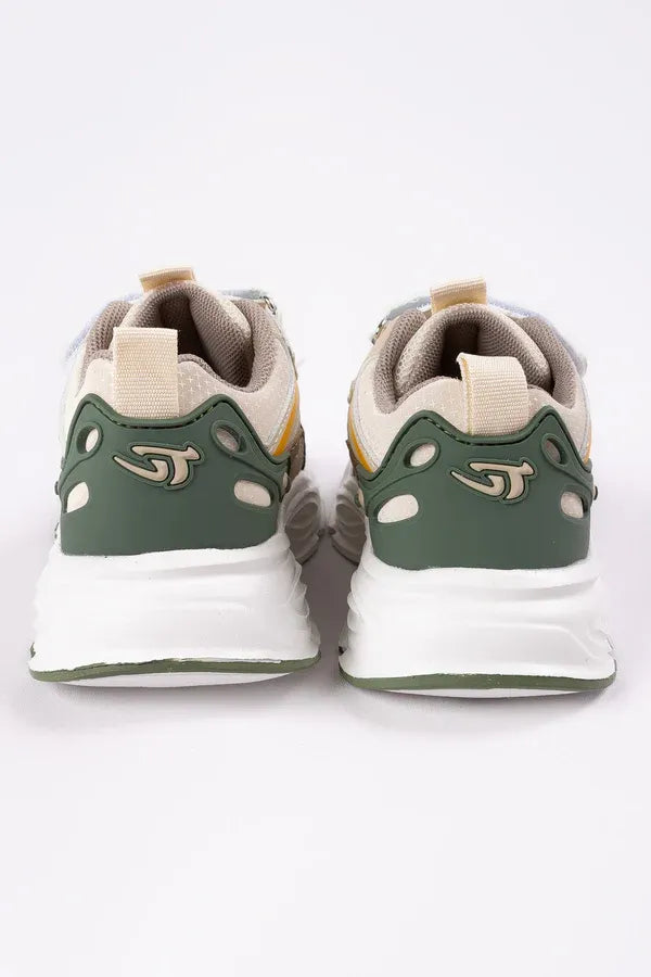 Tenis Combinado Velcro Nova Verde detalle