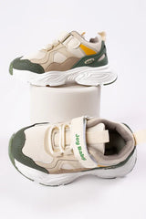 Tenis Combinado Velcro Nova Verde estilo