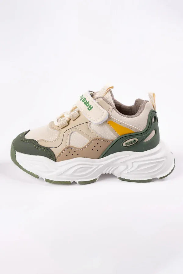 Tenis Combinado Velcro Nova Verde perfil