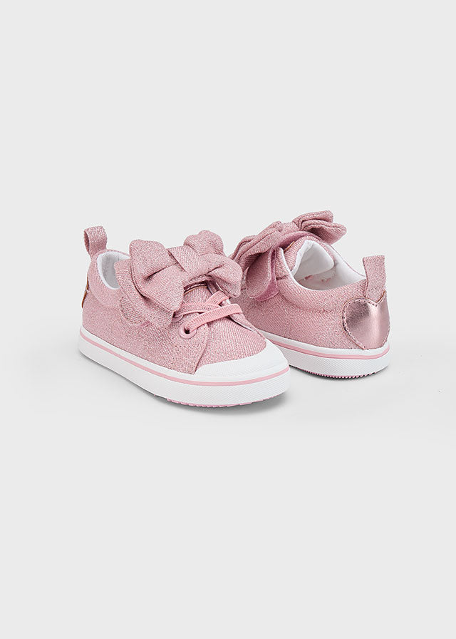 Tenis Moño Brillos Rosa Mayoral