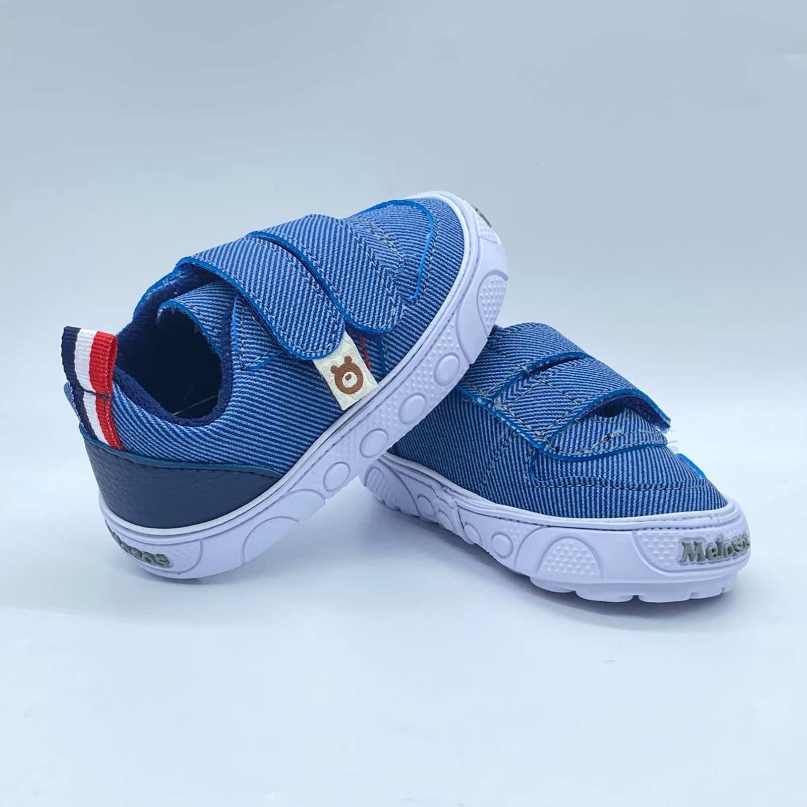 Tenis Velcro Color Denim Melosos diseño
