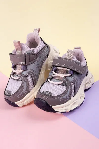 Tenis Velcro Con Luces  Fresh Lila