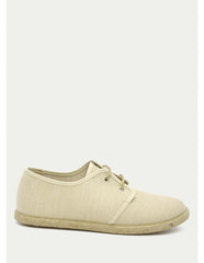 Tenis en Lona Beige Tokolate detalle