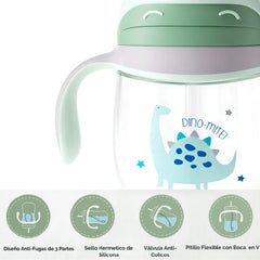 Termo Con Asas Dinosaurio 10oz Travesuras