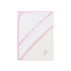 Toalla Con Capota Bordado Rosa diseño