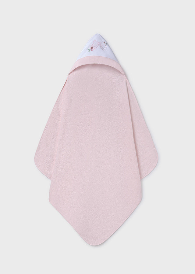 Toalla Con Capota Moño Rosa Mayoral