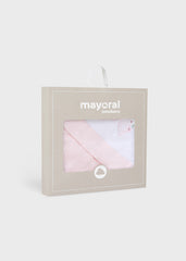 Toalla Con Capota Moño Rosa Mayoral caja