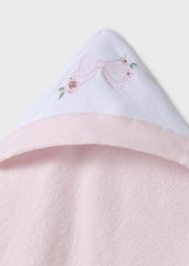 Toalla Con Capota Moño Rosa Mayoral detalle