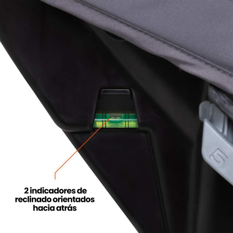 Silla de Carro Cover Me 4 en 1 Gris Baby Trend Reclinado