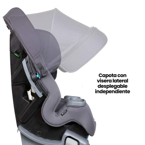 Silla de Carro Cover Me 4 en 1 Gris Baby Trend Uso Capota