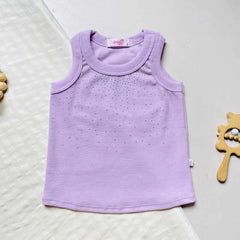 Blusa Para Niña Brillos Color Surido lILA