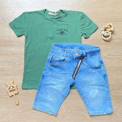 Conjunto Bermuda y Camiseta Estampado