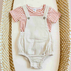 Conjunto Overol Para Bebe Rayas