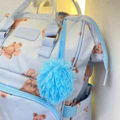 Pañalera Morral Estampado Oso Baby Luna Detalle