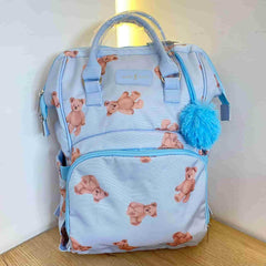 Pañalera Morral Estampado Oso Baby Luna