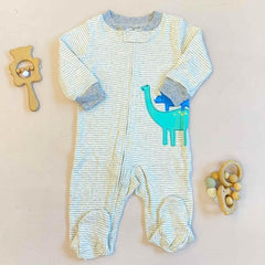 Pijama Bebé Niño Dinosaurios Gris