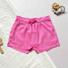 Short Cintura Con Resorte Fucsia