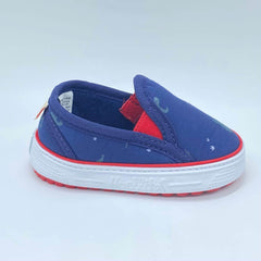 Tenis Vans Dinosaurio Azul Huellitas Estilo