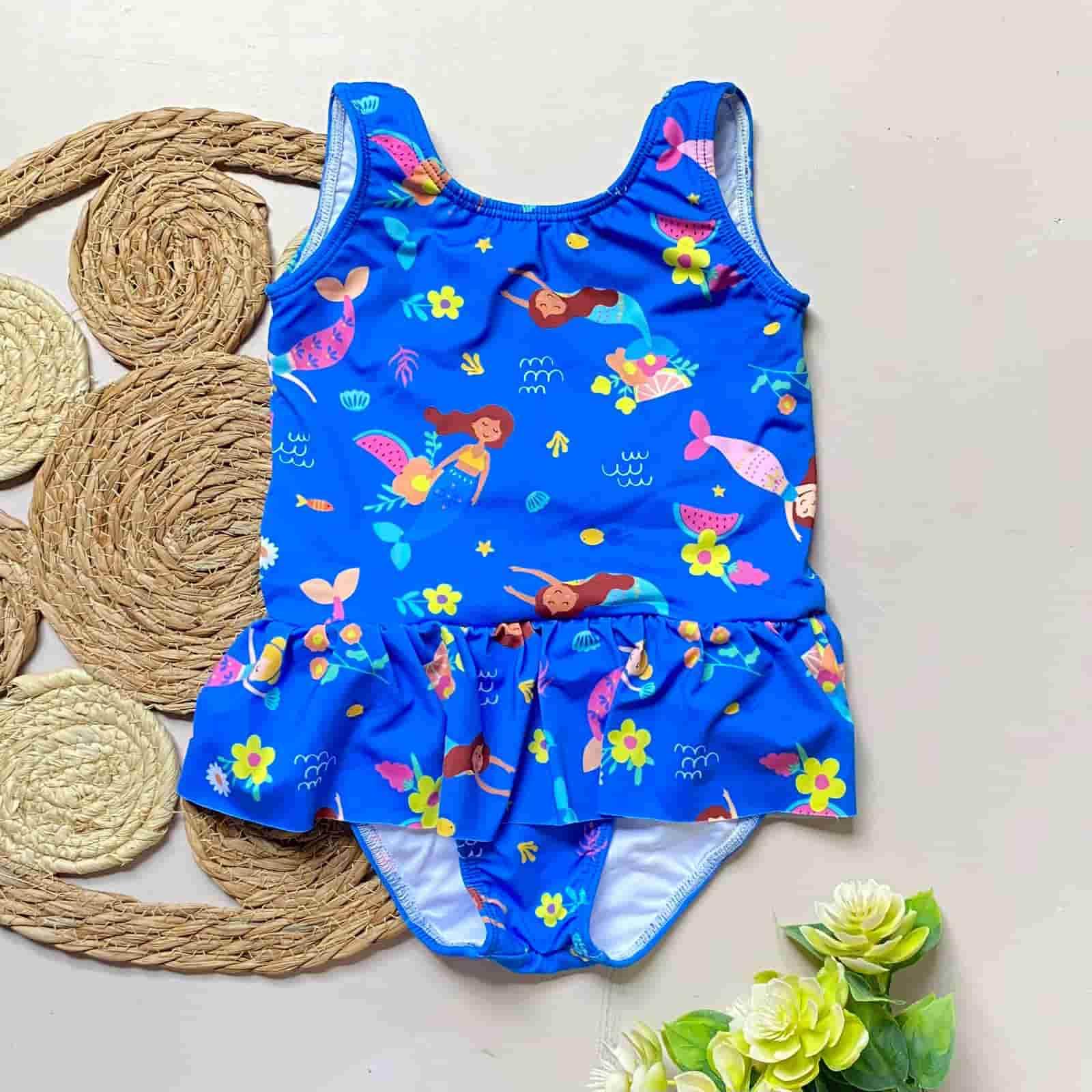 Vestido de Baño Enterizo Bolero Sirena azul