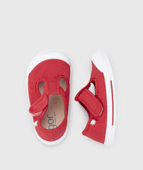 Tenis Baleta Deportiva Canvas Pepito Rojo Igor estilo 