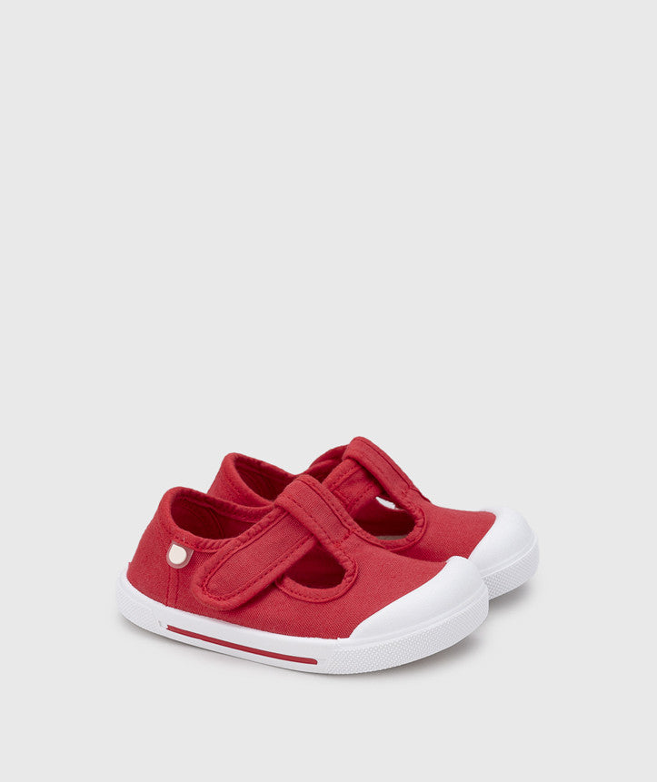 Tenis Baleta Deportiva Canvas Pepito Rojo Igor