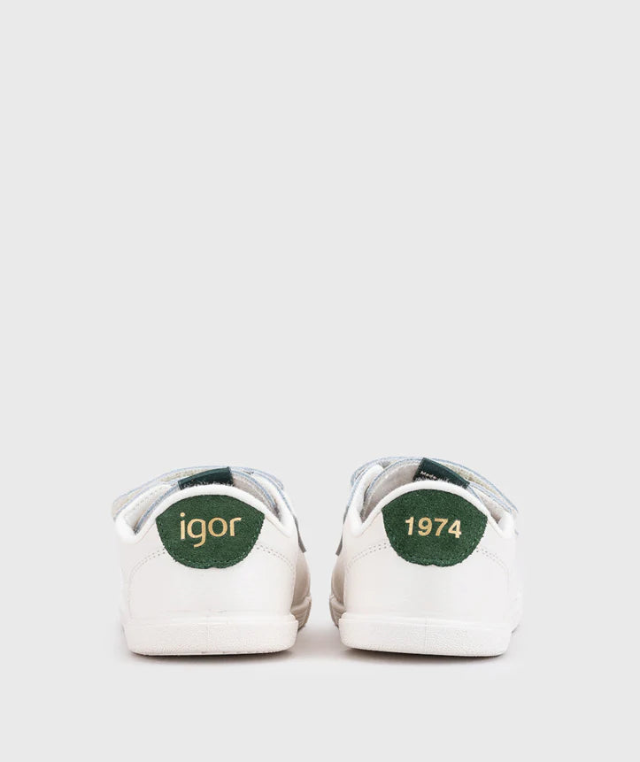 Tenis Musgo Igor Verde Blanco