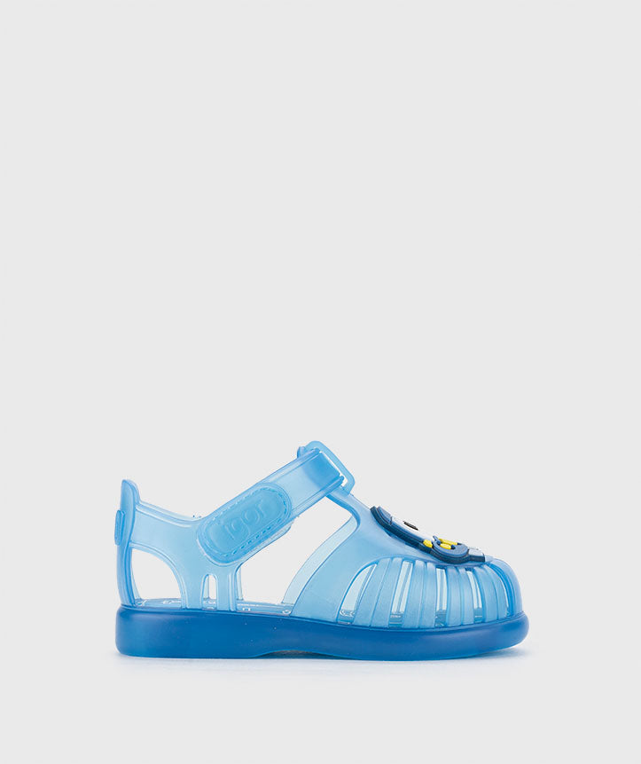 Sandalias Tobby Car Azul Igor Detalle